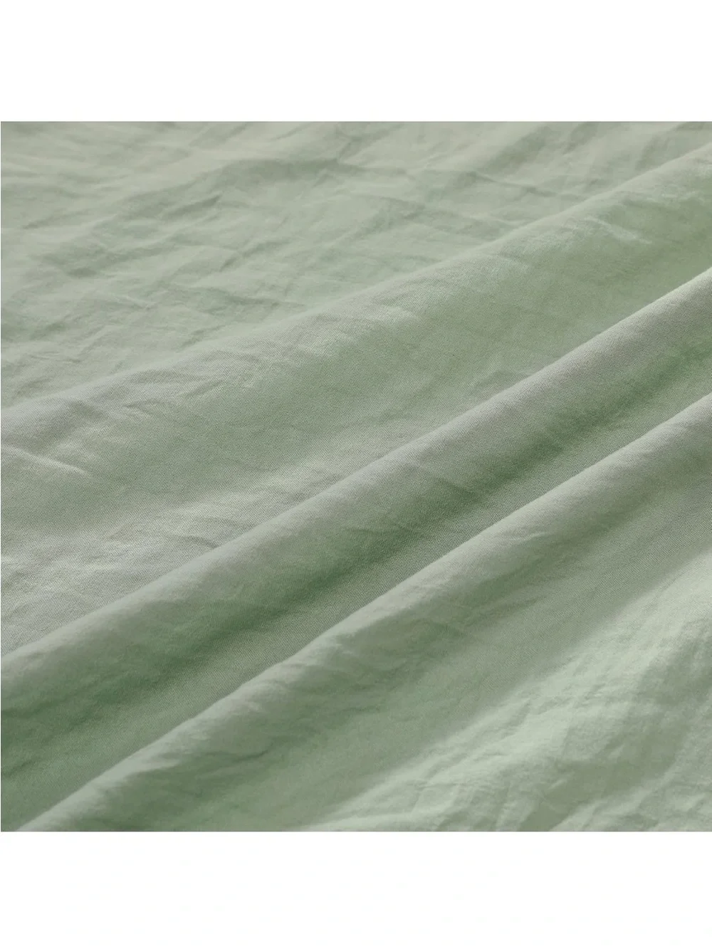 NEW CAROMIO Ruffle Duvet Cover King Size, 3PCS with Button Closure, Sage Green